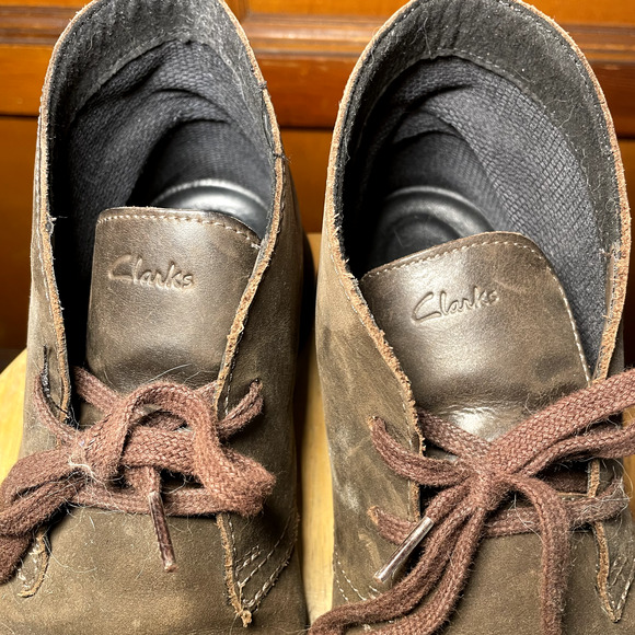 Clarks Brown Original Desert Boots - Sz men 9.5, Pre-owned, Fair Condition - Picture 5 of 10